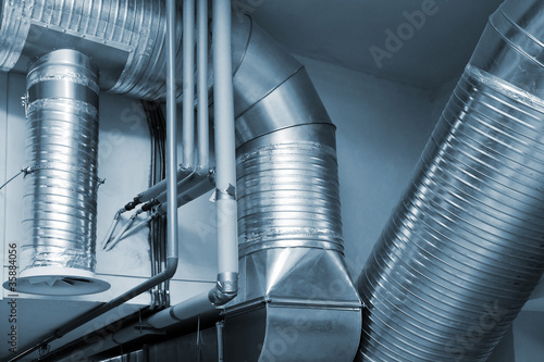 Photo: System of ventilating pipes System of ventilating pipes