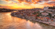 Photo: Porto at river Duoro, sunset Porto at river Duoro, sunset