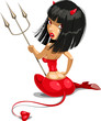 sexy devil vector illustration