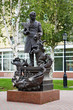 Monument to the russian poet Pyotr Yershov in Tobolsk, Russia