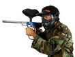 Photo: paintball player paintball player