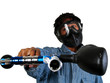 Photo: paintball player paintball player
