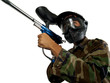 Photo: paintball player paintball player