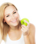 Pretty girl eating apple Pretty girl eating apple