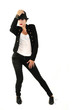Cool female dancer isolated Cool female dancer isolated