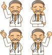 医師　表情　イラスト