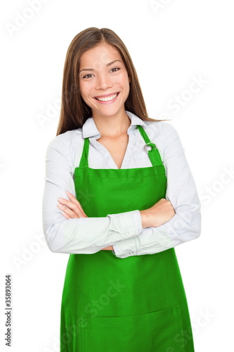 Foto: Small shop owner woman Small shop owner woman