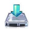 Downloadbutton mit Pfeil
