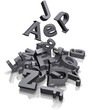 viele Buchstaben