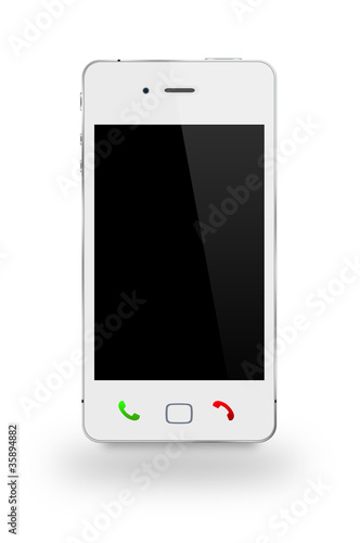 Photo: Smartphone weiß Smartphone weiß