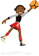 Young Girl With Basketball