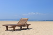 Wooden chair on the beach