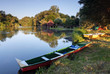 Camp near river small Danube