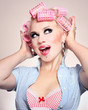 Cheerful housewife