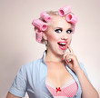 Cheerful housewife