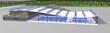 progetto palasport piscina rendering 3d ingegneria architettura