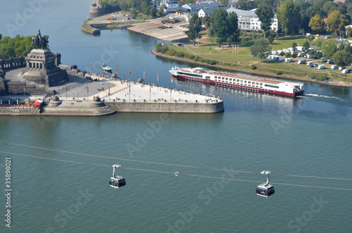 Photo: Deutsches Eck in Koblenz Deutsches Eck in Koblenz