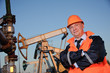 Engineer in an Oil field