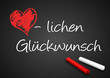 Tafel herzlichen Glückwunsch