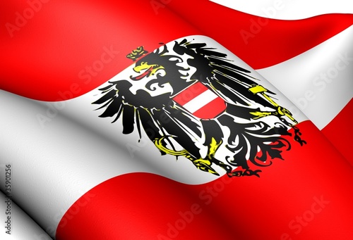 Illustration: Flag of Austria Flag of Austria