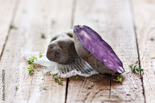 Photo: Open purple potato Open purple potato