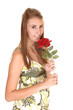 Girl with rose.