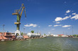 Cargo harbor in Poland - Gdansk - Danzig.
