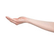 Offener Hand isoliert