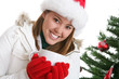 Woman at Christmas with Coffee