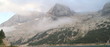 Marmolada sotto le nuvole in estate Marmolada sotto le nuvole in estate