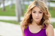 Photo: Beautiful young woman outdoors Beautiful young woman outdoors
