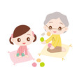 おばあちゃんと孫 　