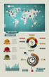 Set elements of infographics. World Map and Information Graphics