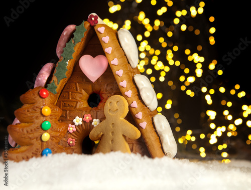 Photo: Gingerbread house and men Gingerbread house and men