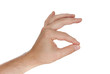 Photo: hand holding or showing something thin thing hand holding or showing something thin thing