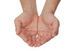 Photo: open hands of a man open hands of a man