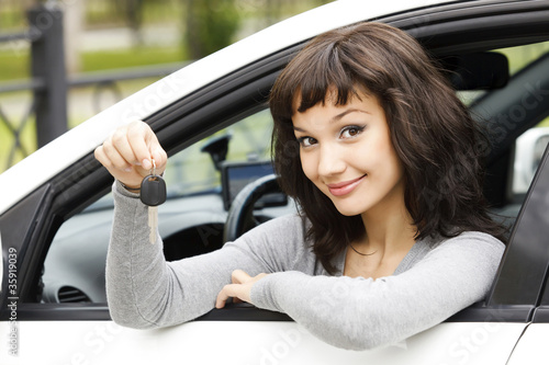 Photo: Pretty female driver Pretty female driver