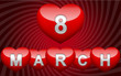 red glossy hearts 
