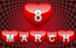 red glossy hearts 