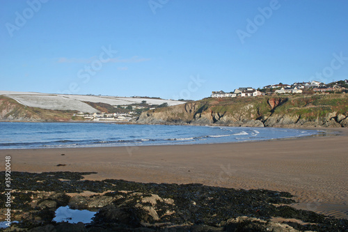Photo: Bigbury bay in winter Bigbury bay in winter