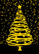 Albero di natale dorato