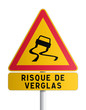 Panneau - risque de verglas