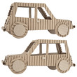 Photo: car made of corrugated cardboard car made of corrugated cardboard