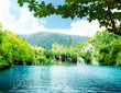 lake in deep forest