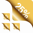 Photographie : Golden Metallic Corner 5%/15%/25%/75%