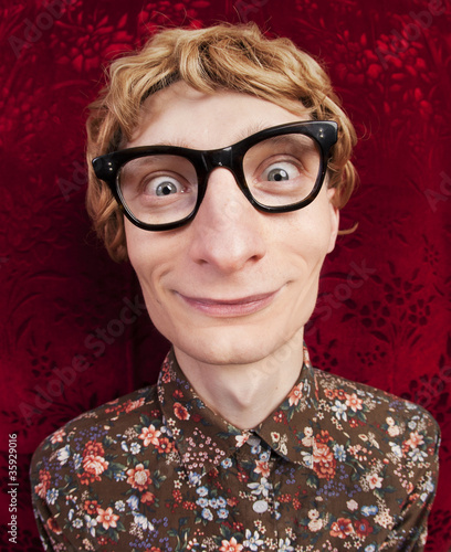 Photo: Funny nerdy guy Funny nerdy guy