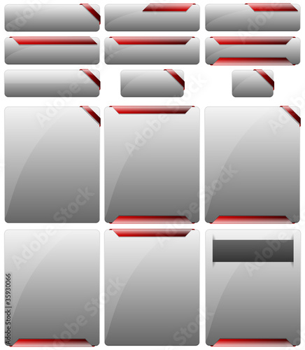 Vector: Web banners set Web banners set
