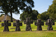 Photo: Cruces de piedra. Cementerio alemán de La Cambe, Francia Cruces de piedra. Cementerio alemán de La Cambe, Francia