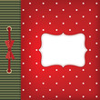 Vector greeting card with bow