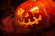 halloween, old jack-o-lantern on black halloween, old jack-o-lantern on black